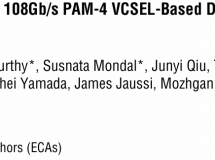 ISSCC2025 | 0.9pJ/b 108Gb/s PAM-4 VCSELֱѧ